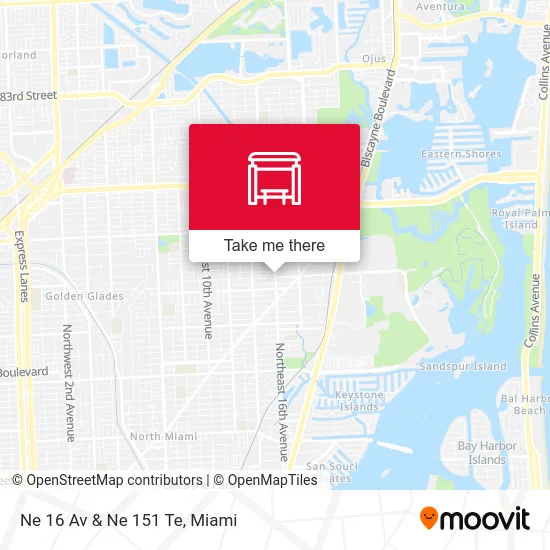 Ne 16 Av & Ne 151 Te map