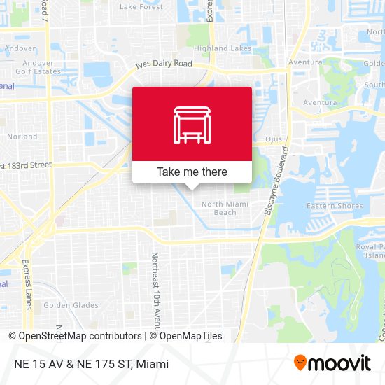 Mapa de NE 15 AV & NE 175 ST