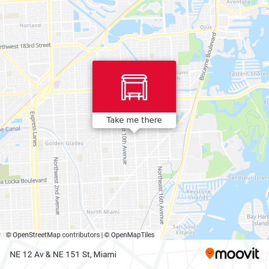 NE 12 Av & NE 151 St map