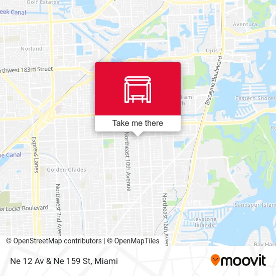 Ne 12 Av & Ne 159 St map
