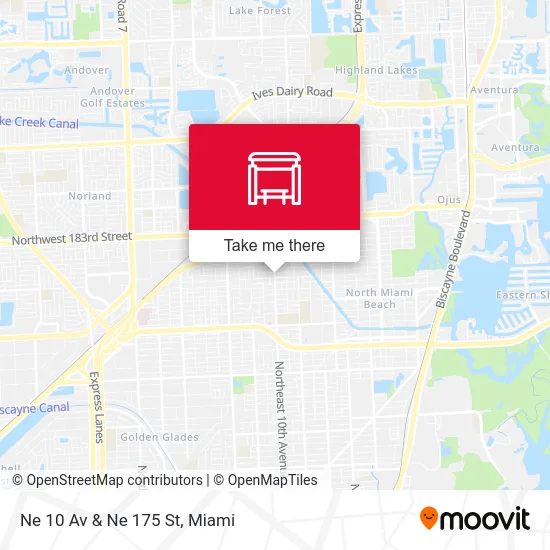 Ne 10 Av & Ne 175 St map
