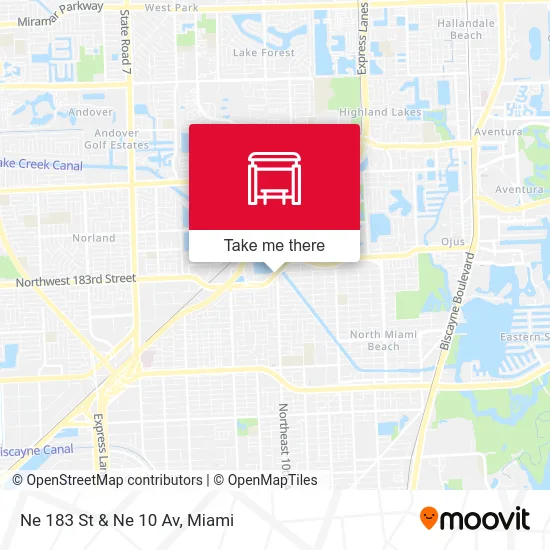 Ne 183 St & Ne 10 Av map