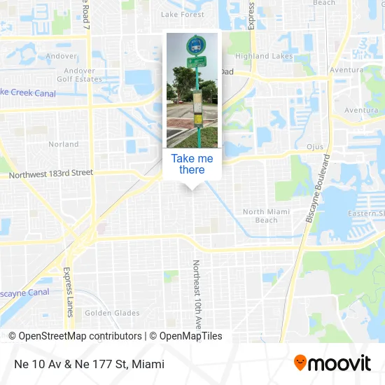 Ne 10 Av & Ne 177 St map