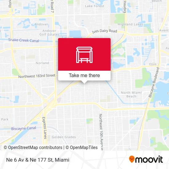 Ne 6 Av & Ne 177 St map