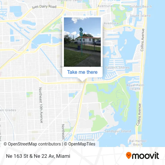 Ne 163 St & Ne 22 Av map