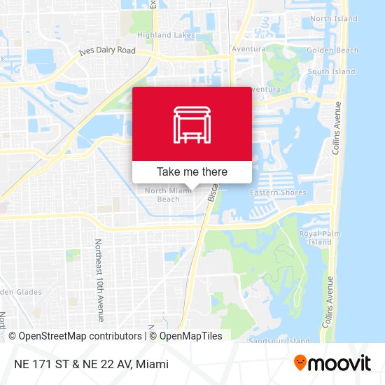 Mapa de NE 171 ST & NE 22 AV