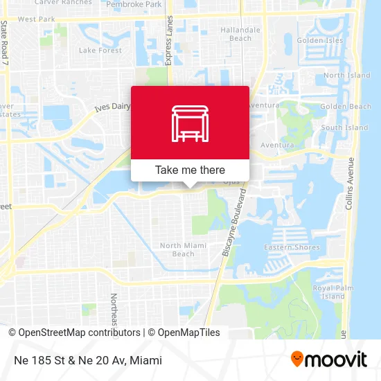 Ne 185 St & Ne 20 Av map