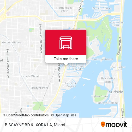 BISCAYNE BD & IXORA LA map