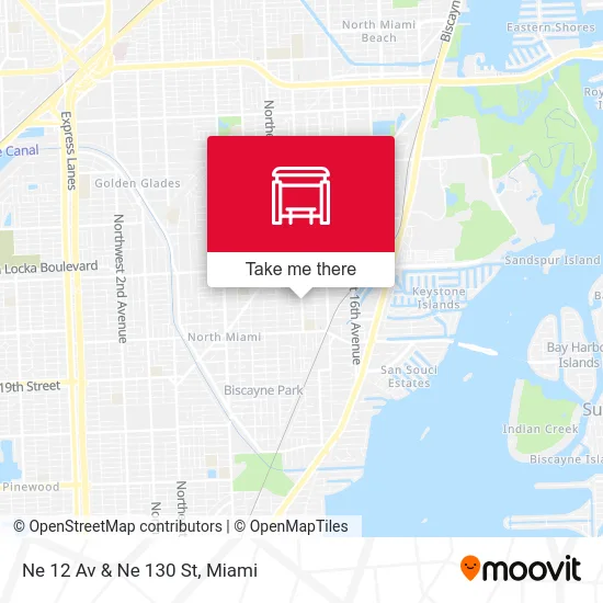 Ne 12 Av & Ne 130 St map
