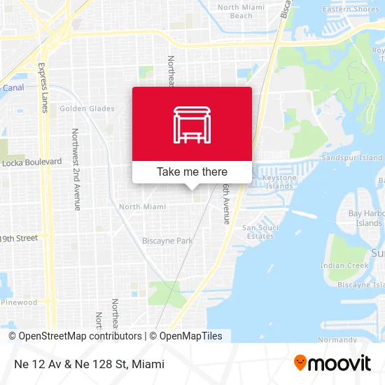 Ne 12 Av & Ne 128 St map