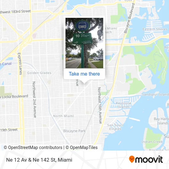 Ne 12 Av & Ne 142 St map