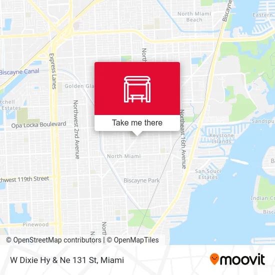 W Dixie Hy & Ne 131 St map