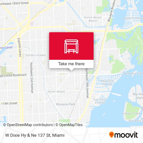 W Dixie Hy & Ne 137 St map