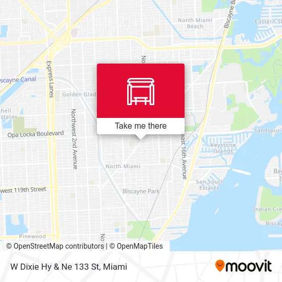 W Dixie Hy & Ne 133 St map