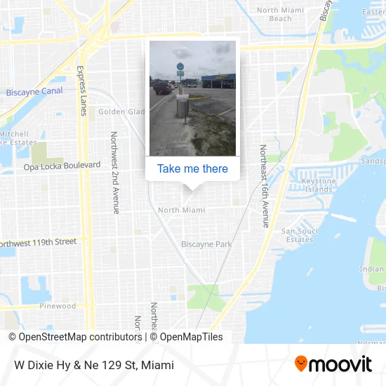 W Dixie Hy & Ne 129 St map