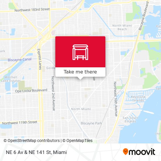 NE 6 Av & NE 141 St map