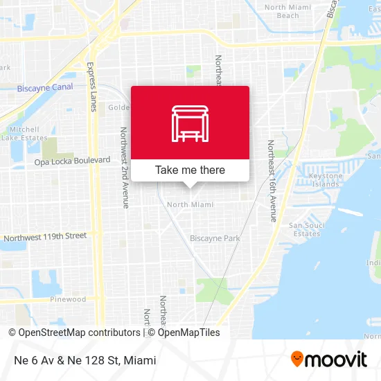 Ne 6 Av & Ne 128 St map