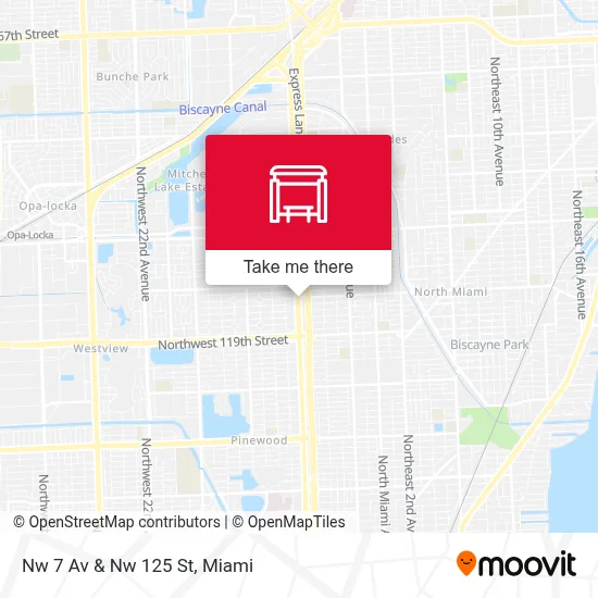 Nw 7 Av & Nw 125 St map