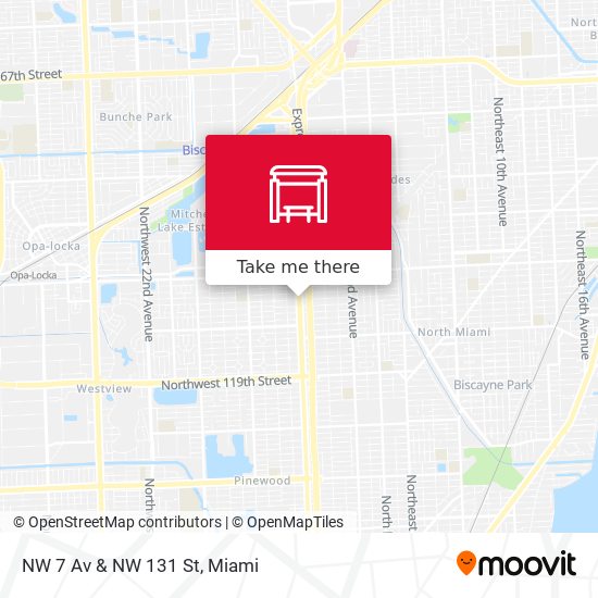 NW 7 Av & NW 131 St map