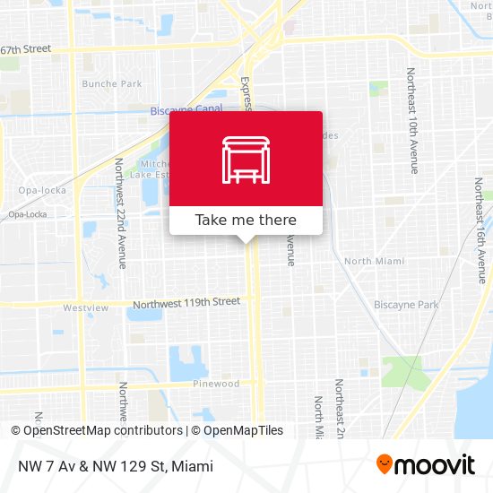 NW 7 Av & NW 129 St map