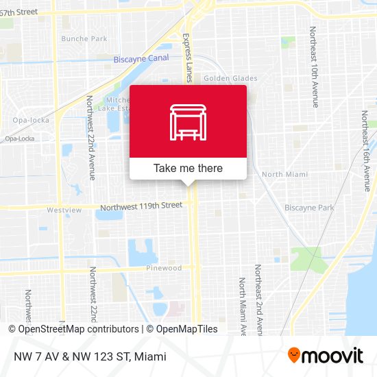 NW 7 Av & NW 123 St map