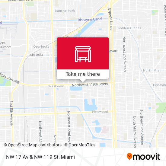 Mapa de NW 17 Av & NW 119 St