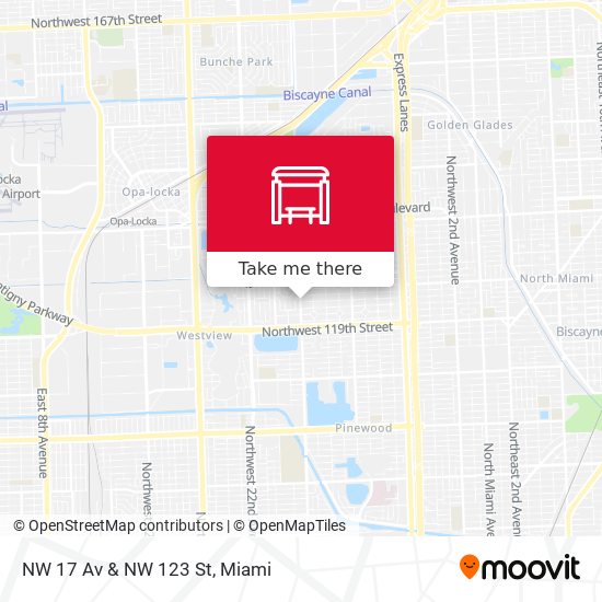 NW 17 Av & NW 123 St map