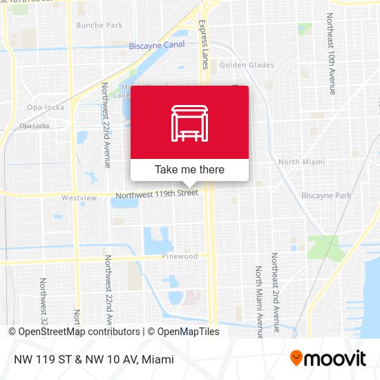 NW 119 St & NW 10 Av map