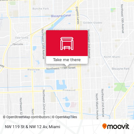 NW 119 St & NW 12 Av map