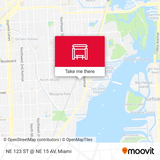 Mapa de NE 123 ST @ NE 15 AV