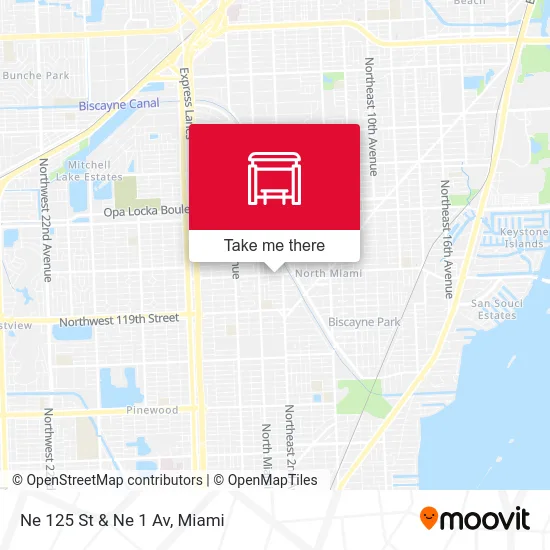 Ne 125 St & Ne 1 Av map