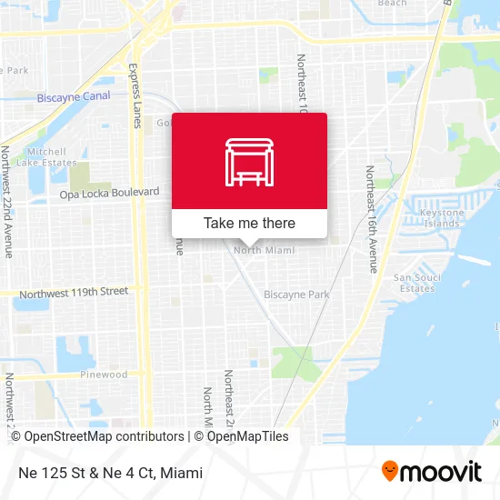 Ne 125 St & Ne 4 Ct map