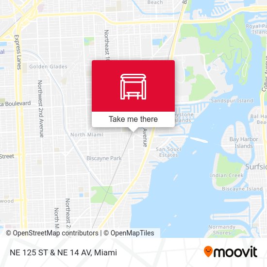 Mapa de NE 125 ST & NE 14 AV