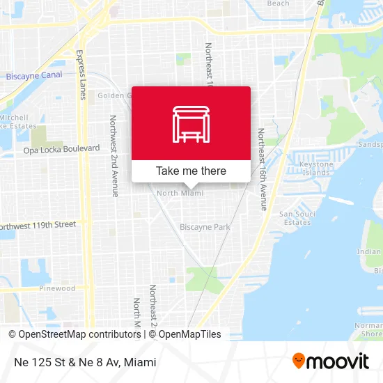 Ne 125 St & Ne 8 Av map