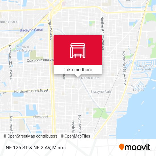 Mapa de NE 125 ST & NE 2 AV