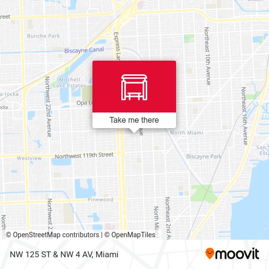 Mapa de NW 125 St & NW 4 Av