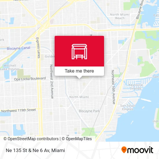 Ne 135 St & Ne 6 Av map