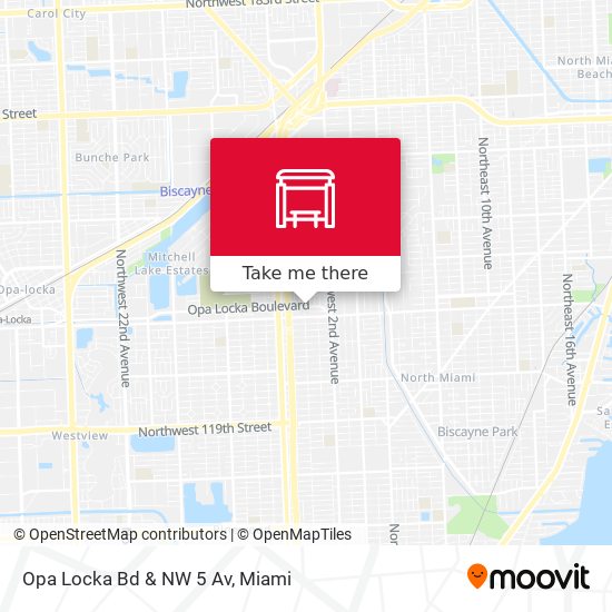 Mapa de Opa Locka Bd & NW 5 Av