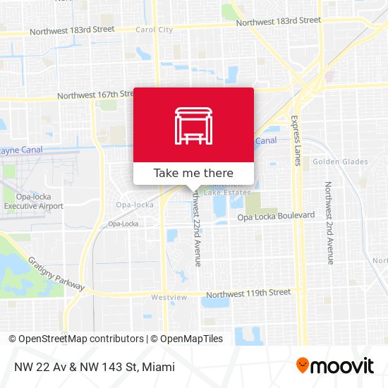 NW 22 Av & NW 143 St map