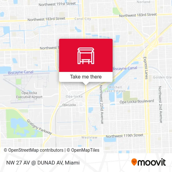 NW 27 AV @ DUNAD AV map