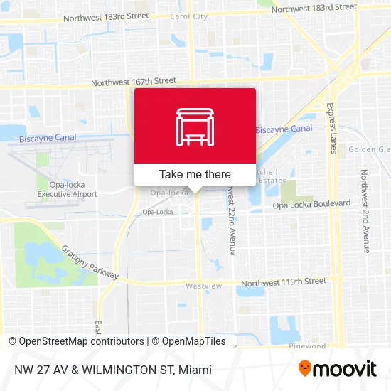 Mapa de NW 27 AV & WILMINGTON ST