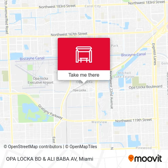Mapa de OPA LOCKA BD & ALI BABA AV