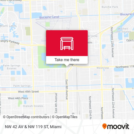 NW 42 AV & NW 119 ST map