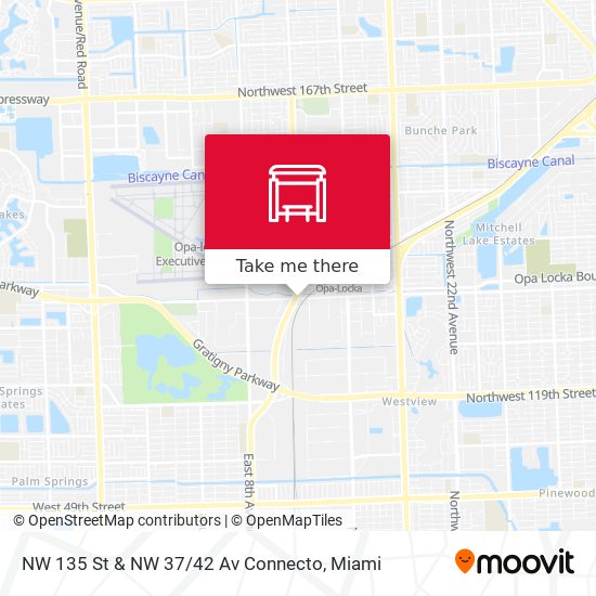 Mapa de NW 135 St & NW 37 / 42 Av Connecto