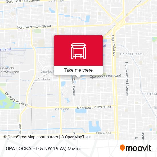 Opa Locka Bd & NW 19 Av map