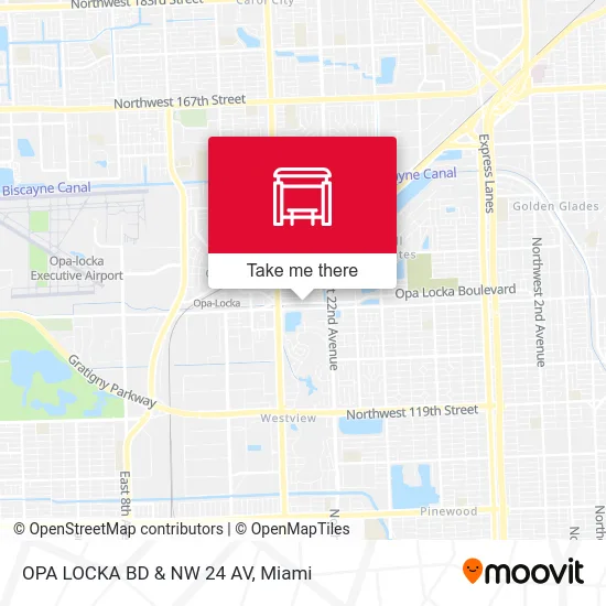 Mapa de OPA LOCKA BD & NW 24 AV