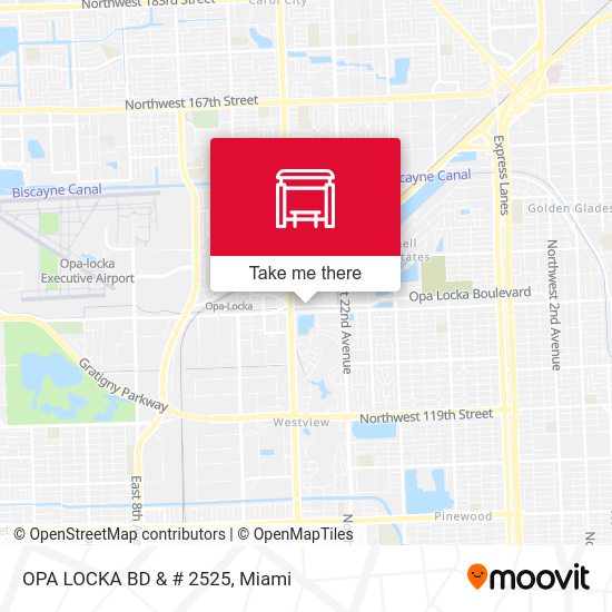 Mapa de Opa Locka Bd & # 2525