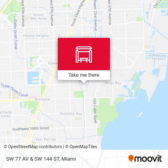 SW 77 Av & SW 144 St map