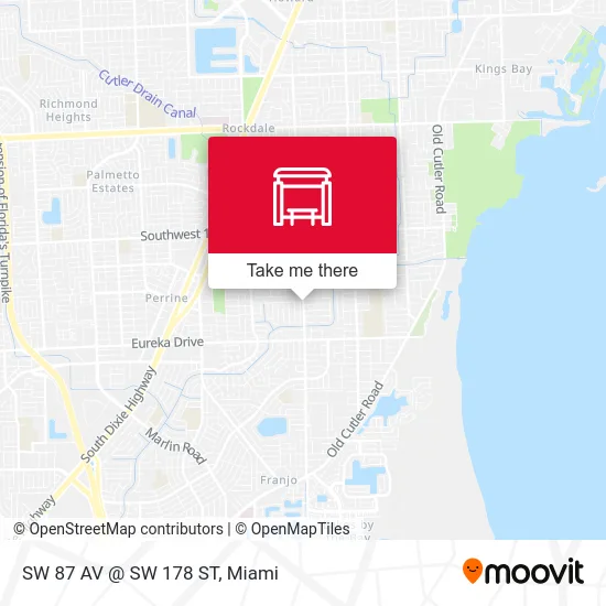 SW 87 AV @ SW 178 ST map