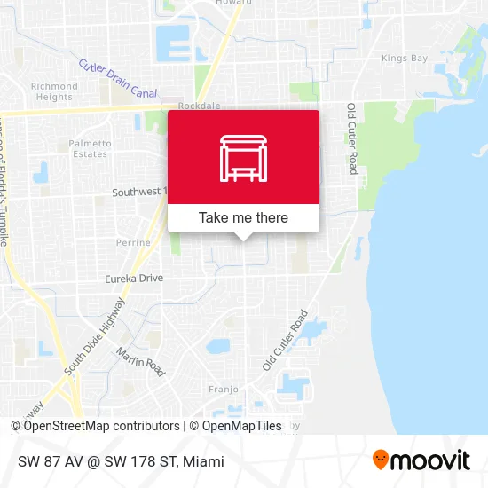 SW 87 AV @ SW 178 ST map